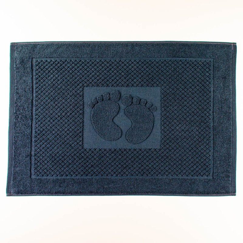 Рушник махровий жакардовий для ніг GM Textile 50х70см 600г/м2 (Графітовий)